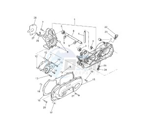 CS JOG R 50 drawing CRANKCASE