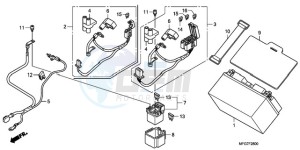 CB600FA39 Spain - (SP / ABS ST) drawing BATTERY