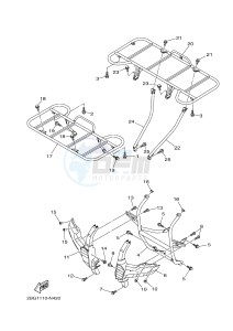 YFM550FWA YFM550DF GRIZZLY 550 (1NPF) drawing GUARD