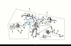 SYMPHONY ST 50 (XL05W1-NL) (E5) (M1) drawing BRAKE SYSTEM ASSY