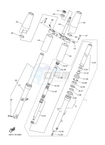 XVS950A (26P6) drawing FRONT FORK