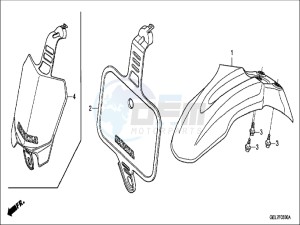 CRF50FH Europe Direct - (ED) drawing FRONT FENDER