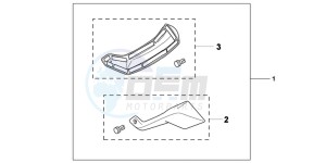 NC700XDC drawing KIT,FOOT DEFLECTOR