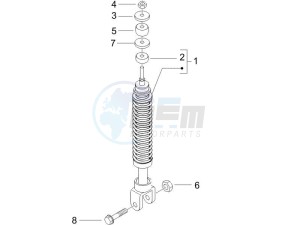 Runner 50 SP drawing Rear suspension - Shock absorbers