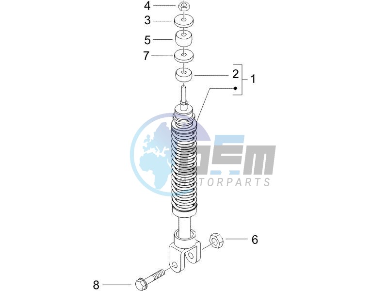 Rear suspension - Shock absorbers