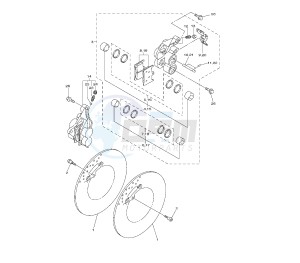 FZ8-SA 800 drawing FRONT BRAKE CALIPER