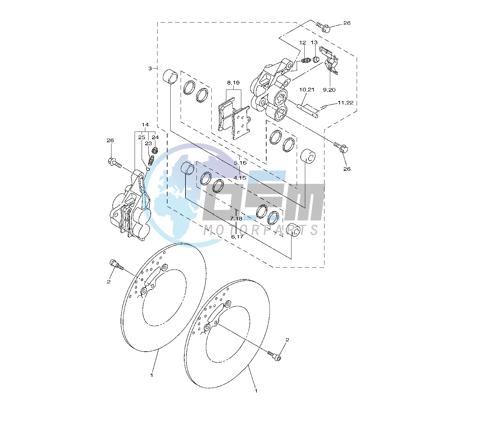 FRONT BRAKE CALIPER