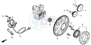 XL600V TRANSALP drawing PULSE GENERATOR/ STARTING CLUTCH