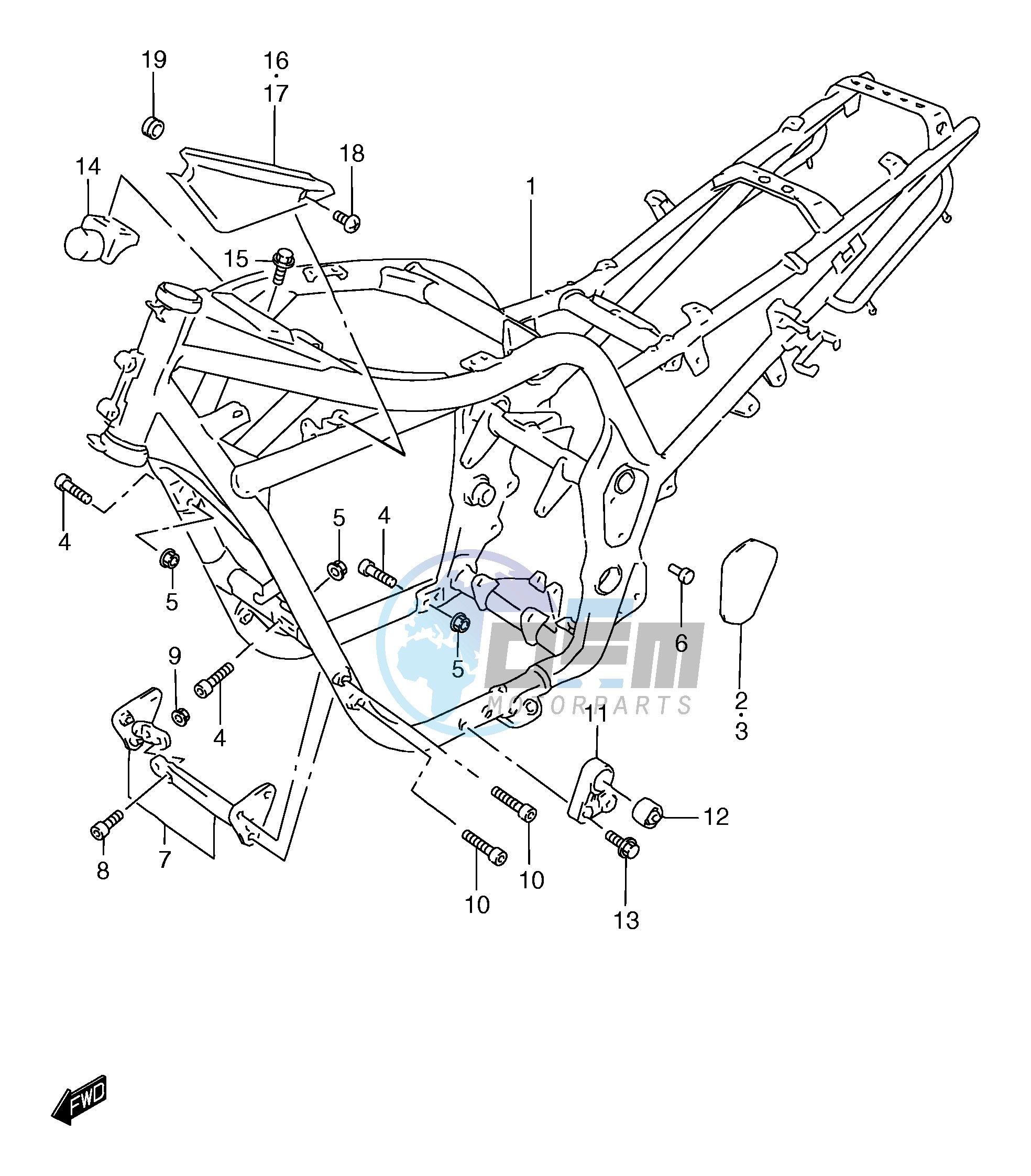 FRAME (GSF1200SAW)