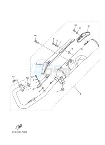 YB125 (2CS3) drawing EXHAUST