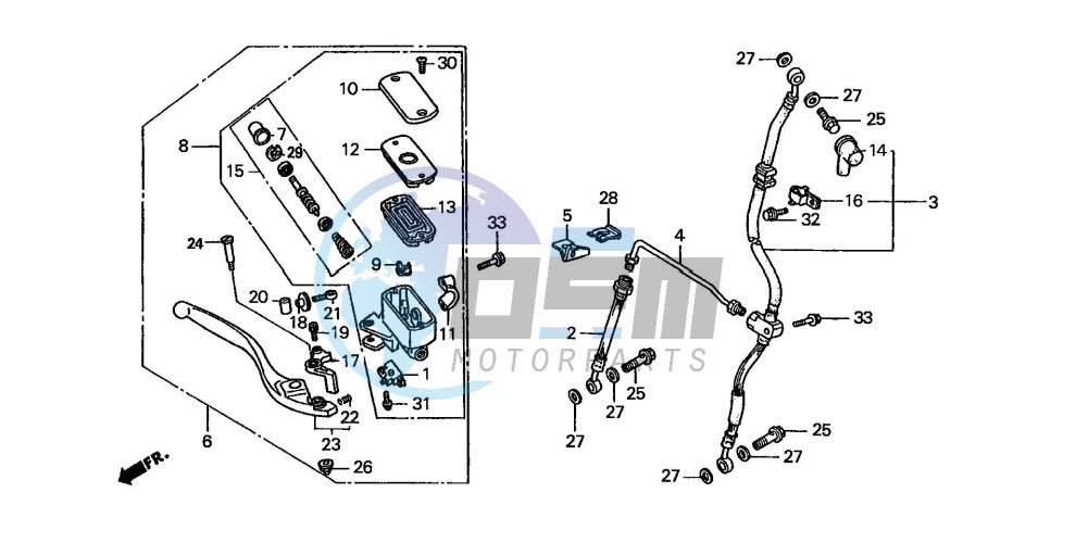 FR. BRAKE MASTER CYLINDER