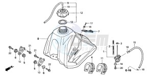 XR250R drawing FUEL TANK