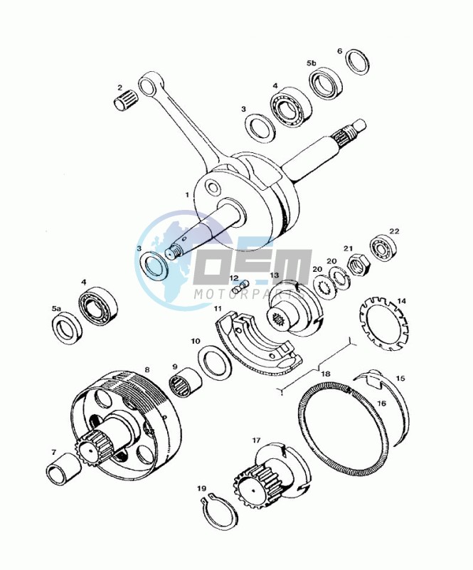 Crankshaft-clutch