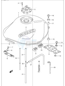 GSF1200 (E2) Bandit drawing FUEL TANK (MODEL K1)