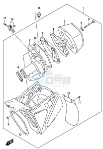 RM-Z450 drawing AIR CLEANER