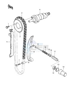 KZ 200 A (A1-A2) drawing CAMSHAFT_CHAIN_TENSIONER