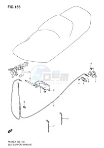 AN400 ABS BURGMAN EU drawing SEAT SUPPORT BRACKET