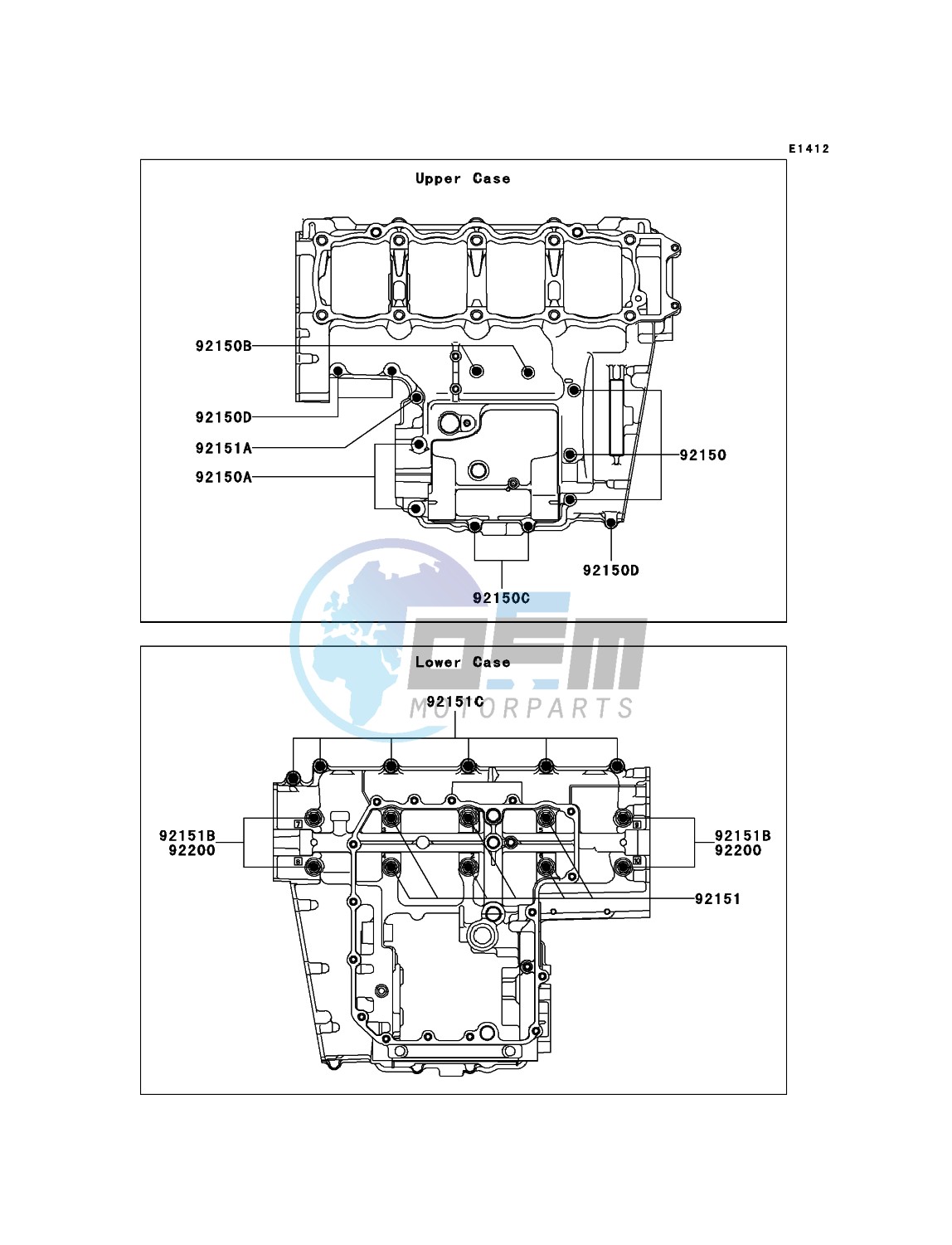 Crankcase Bolt Pattern