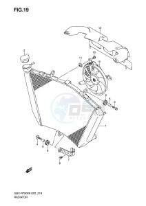 GSX-R750 (E2) drawing RADIATOR