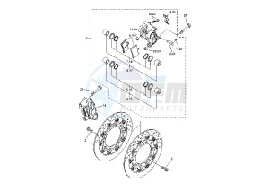 YZF R6 600 drawing FRONT BRAKE CALIPER