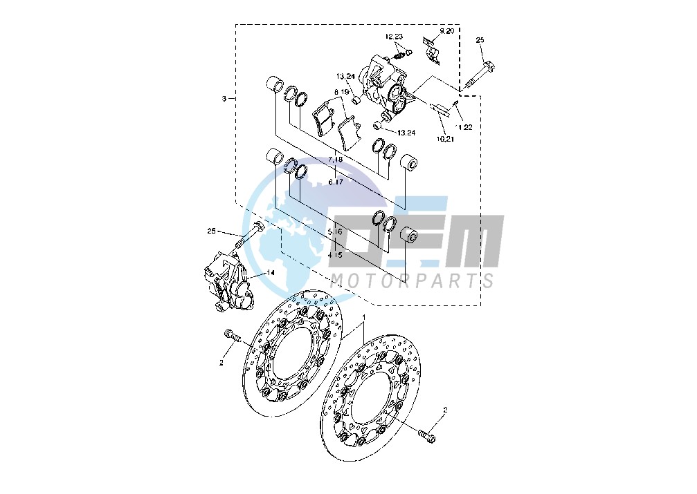 FRONT BRAKE CALIPER