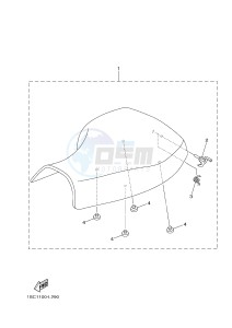 YFM300 RAPTOR 300 (1SC5) drawing SEAT