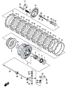 GSX-R1000 ARZ drawing CLUTCH