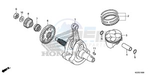 CRF250LF CRF250L E drawing CRANKSHAFT/PISTON