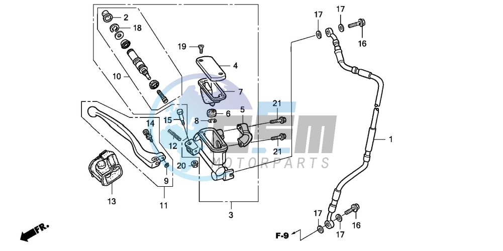 FR. BRAKE MASTER CYLINDER