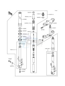 ZX 750 L [NINJA ZX-7] (L1-L3) [NINJA ZX-7] drawing FRONT FORK