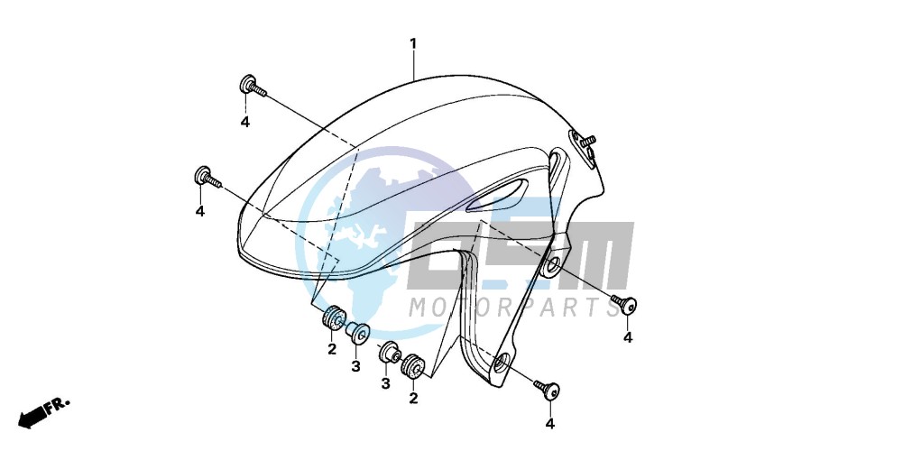 FRONT FENDER (CB600F5/6)