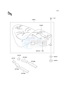 EN 500 C [VULCAN 500 LTD] (C6F-C9F) C8F drawing SEAT