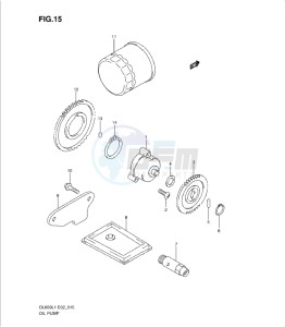 DL650 drawing OIL PUMP