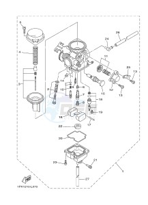 YB125 (2CS3) drawing CARBURETOR