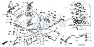 VFR800A9 UK - (E / ABS MME TWO) drawing FUEL TANK