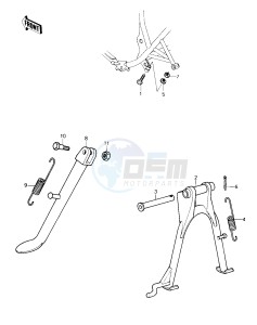 KZ 250 D [KZ250] (D1) [KZ250] drawing STANDS -- 80 D1- -