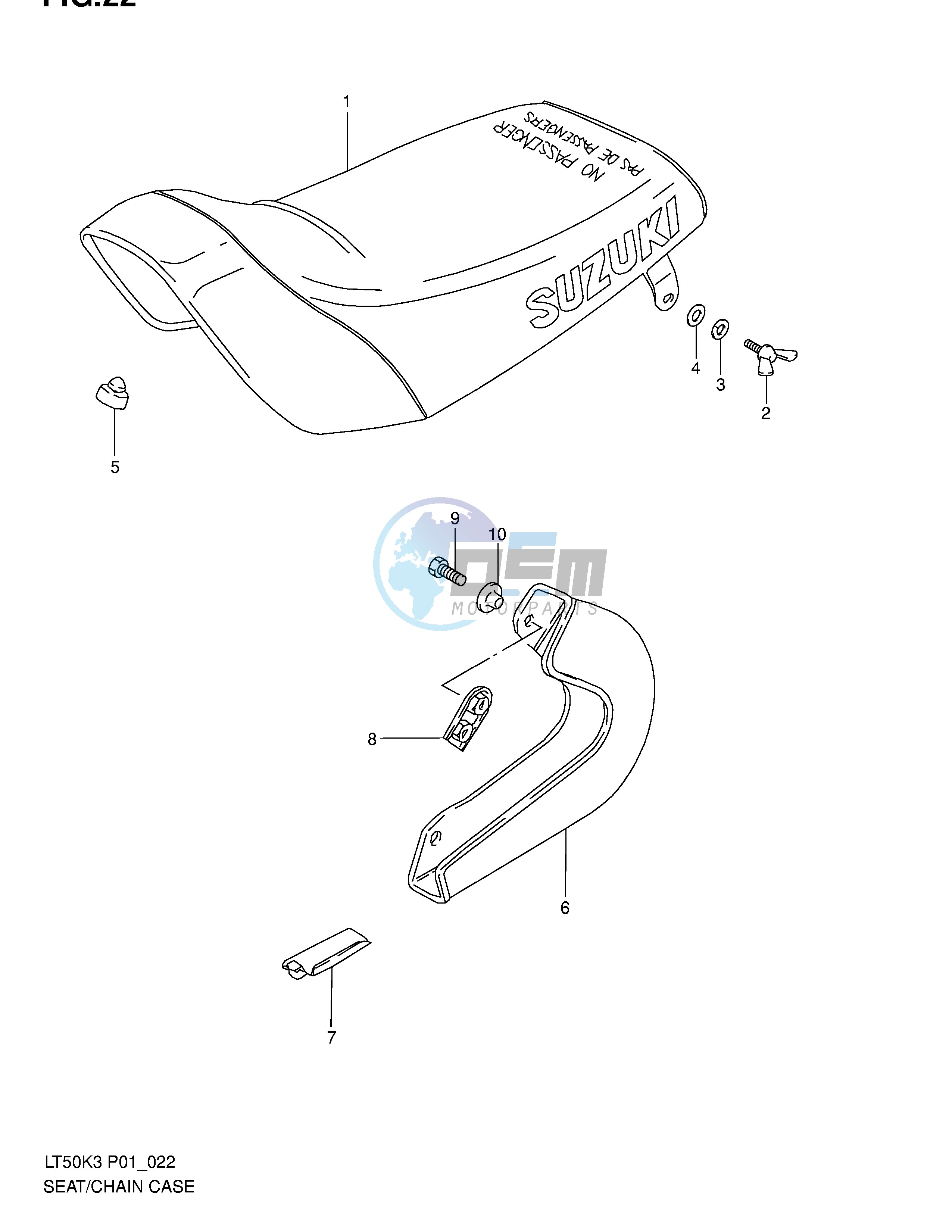 SEAT - CHAIN CASE