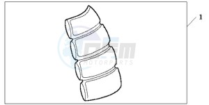 CBR125RWA Germany - (G / WH) drawing TANK PAD 2