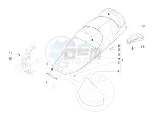 MP3 300 LT BUSINESS - SPORT ABS - ENJOY (EMEA) drawing Saddle/seats