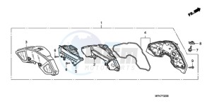 CB1000RA UK - (E / MPH) drawing METER