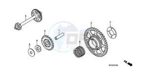 CB600FA3A F / ABS CMF ST drawing STARTING DRIVEN GEAR