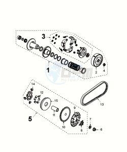 KISBEE 50 A SLN drawing TRANSMISSION