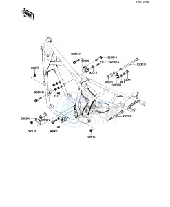 KZ 550 H [GPZ] (H1-H2) [GPZ] drawing FRAME FITTINGS