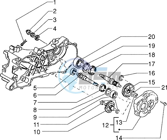 Rear wheel shaft