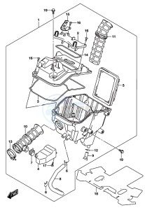 GSX-S125 drawing AIR CLEANER