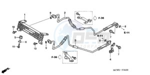 VFR800A9 UK - (E / ABS MME TWO) drawing OIL COOLER