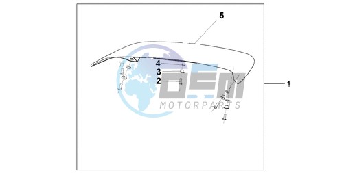 TOP BOX SPOILER CANDY GLORY RED