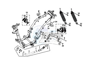 SYMPHONY ST 125I/ABS (XB12WW-EU) (E4) (L8-M0) drawing FRAME / ENGINE MOUNT