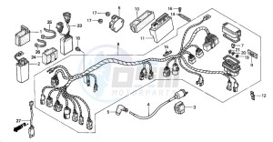 TRX350TM FOURTRAX 350 drawing WIRE HARNESS