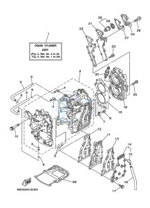 E15DMHL drawing CYLINDER--CRANKCASE